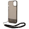 Guess GUHCP14SHGCOHK iPhone 14 / 15 / 13 6.1 czarny/black hardcase Translucent Pearl Strap